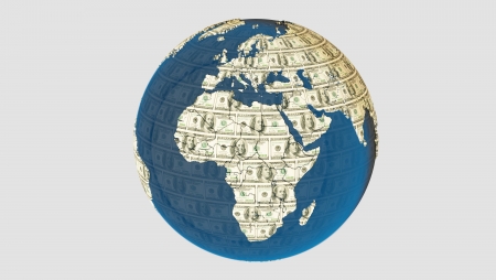 American dolar texture on the earth