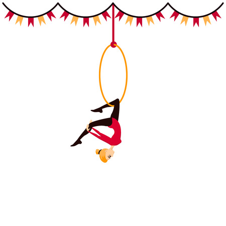 Circus acrobat girlのイラスト素材