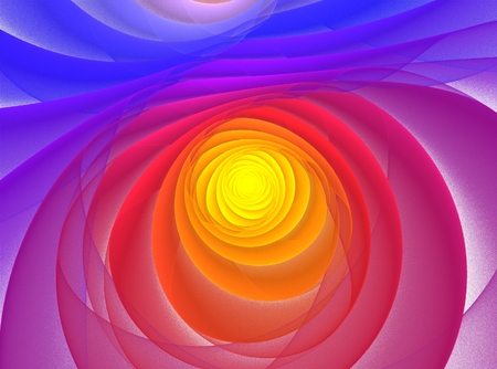 This is beautiful fractal spiral, that was generated.の写真素材