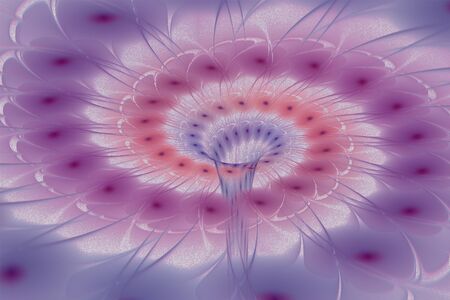 This is colorful fractal spiral with hole in the middle.の写真素材