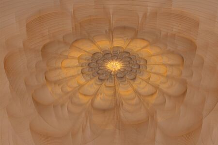  gold fractal flower backgroundの写真素材
