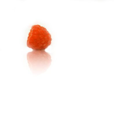 On this product photography is a raspberry.の写真素材