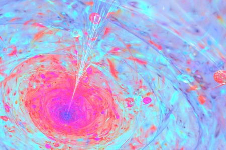 This is beautiful fractal spiral, that was generated.の写真素材
