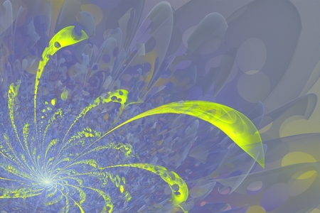 On this picture is fractal flower design background.の写真素材
