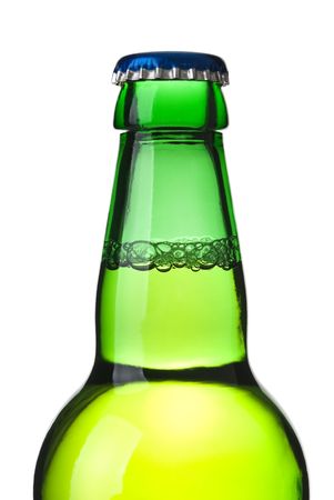 The top of a beer bottleの写真素材