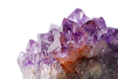 Amethyst crystalの写真素材