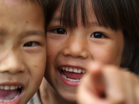 CHIANG MAI, THAILAND - NOV  21  Poor children in countryside on November 21, 2008 in Chiang Mai, Thailand のeditorial素材