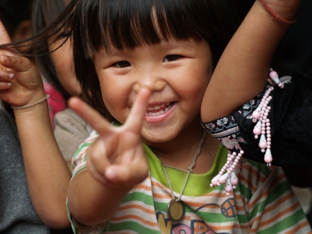 CHIANG MAI, THAILAND - NOV  21  Poor children in countryside on November 21, 2008 in Chiang Mai, Thailand のeditorial素材