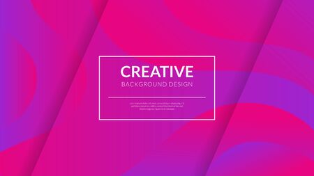 Creative minimal geometric background. Dynamic shapes composition.Trendy gradient shapes.のイラスト素材