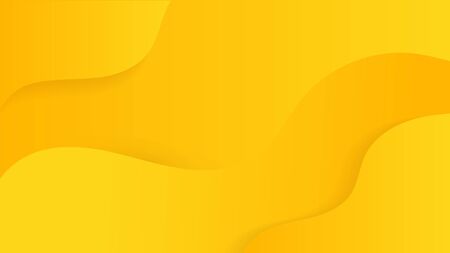 Creative minimal fresh design geometric background space. Dynamic shapes composition.Trendy gradient spirit yellow color.のイラスト素材