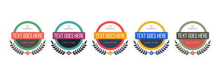 vector badge label product shape collections. set logo mark illustration design.