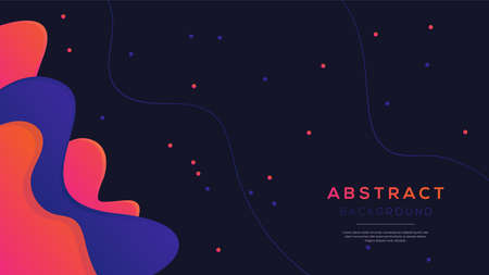 Minimal geometric business abstract background. Dynamic shapes composition.のイラスト素材
