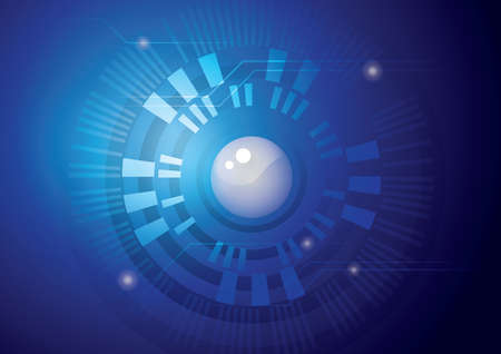 Abstract Science Background in Blueのイラスト素材