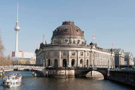 Museum Island Berlin Bode Museum on the River Spree seenのeditorial素材