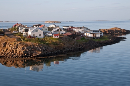 The West Island, overlooking the Breidafjördur of Stykkisholmur out, in the north of the peninsula Snaefellsnes の写真素材