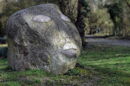 Erft in Neuss, at the mouth of the Rhineのeditorial素材