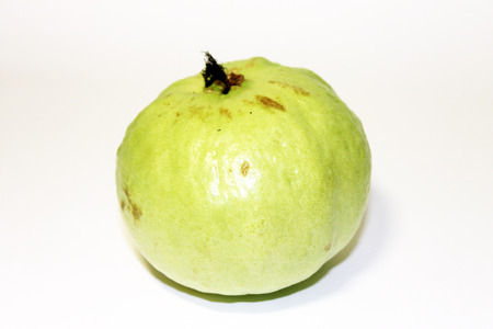 Guava on white backgroundの写真素材