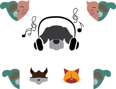 cat love songのイラスト素材