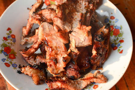 roasted pork thai foodの写真素材
