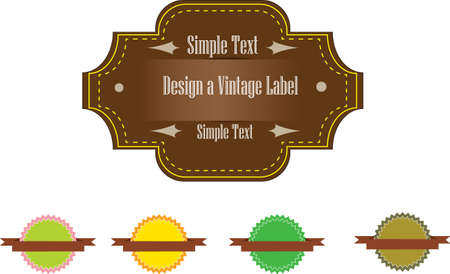 Design a Vintage Labelのイラスト素材