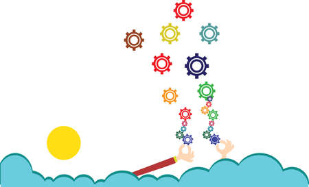 gear concept to couldのイラスト素材