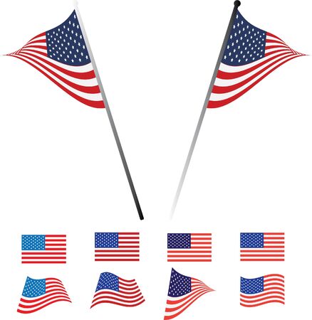 American Flagのイラスト素材