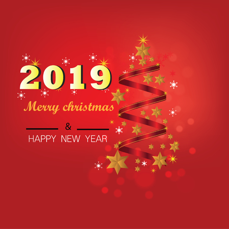 Christmas Background with Stars Christmas banner. Background Xmas design happy new yearのイラスト素材