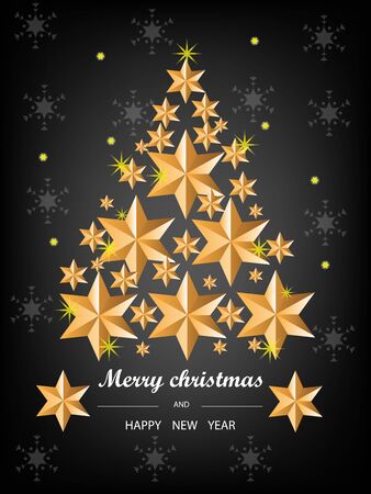 Christmas and New Years red background with Christmasのイラスト素材