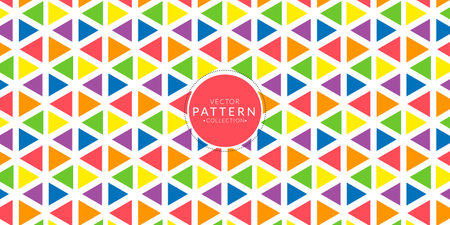 Abstract colorful geometric triangle pattern background. Seamless multicolor rainbow wallpaper.