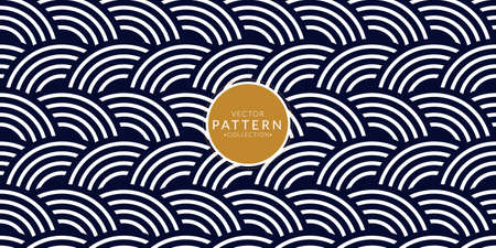 Abstract blue wave pattern background Japanese style.
Geometric overlap circle wallpaper.のイラスト素材