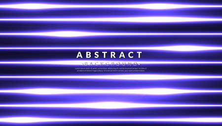 Abstract purple neon light pattern. Modern glow background. Cyberpunk geometric concept. Vector illustration.のイラスト素材