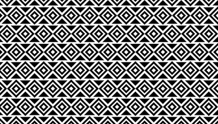 Abstract Aztec pattern. Tribal, zigzag, chevron, seamless patterns isolated on white background.の写真素材