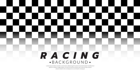 Abstract checkered round frame. Racing concept. Chess gradient, transparent, on white background. Border template.のイラスト素材