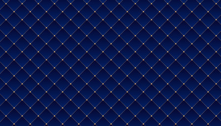 Rhombus dark blue color pattern background. Luxury template with vintage leather texture for invitation card wallpaper.のイラスト素材
