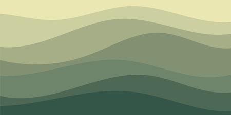 Abstract modern green wavy background. Concept of colorful gradient cover wallpaper with dynamic...