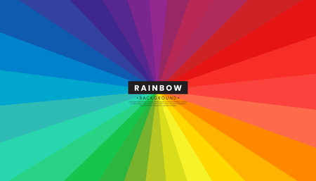 Abstract colorful rainbow background. Multicolored rays concept. Vector illustration.のイラスト素材