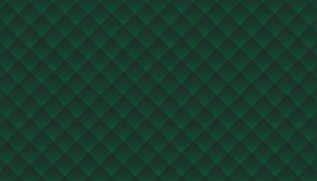 Geometric seamless pattern with green triangles and diamond shapes, creating a retro mosaic design suitable for wallpapers or fabric decoration.のイラスト素材