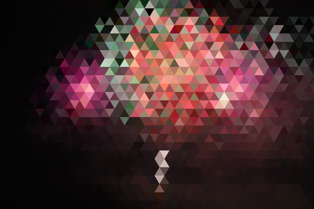 Abstract Fireworks Geometric Triangular Low Poly. Vector Illustrationのイラスト素材