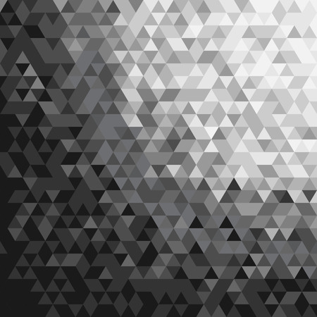 Abstract Triangle Black And White Tone Background.Vector Illustrationのイラスト素材