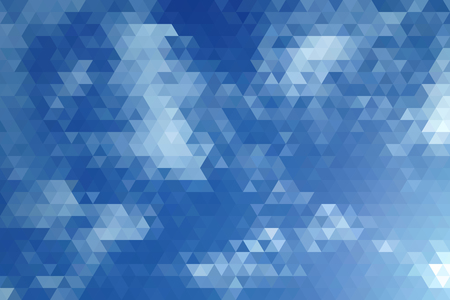 Abstract Clear Sky Geometric Triangular Low Poly. Vector Illustration