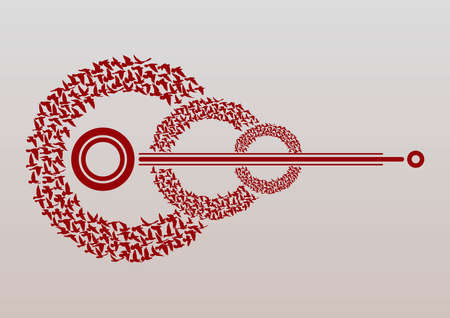 Flying birds silhouettes symbol shape on white background. Vector illustration. isolated bird flying. tattoo design.のイラスト素材