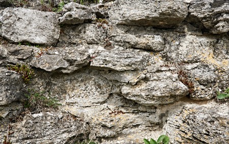 pattern gray color of old style design stone wall surface with cementの写真素材