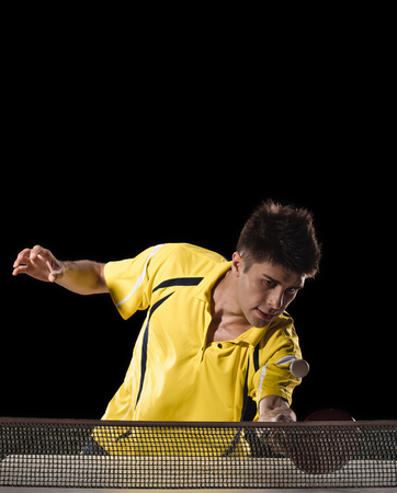 professional ping pong tennis playerの写真素材