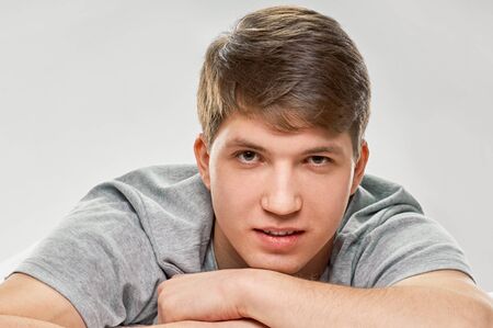 Smiling handsome manの写真素材