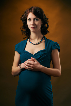 Lovely pregnant womanの写真素材