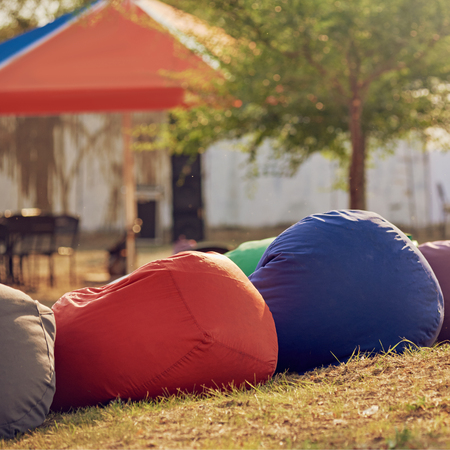 Bean bag chairsの写真素材