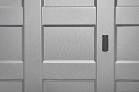 Modern texture of gray suitcase for travelingの写真素材