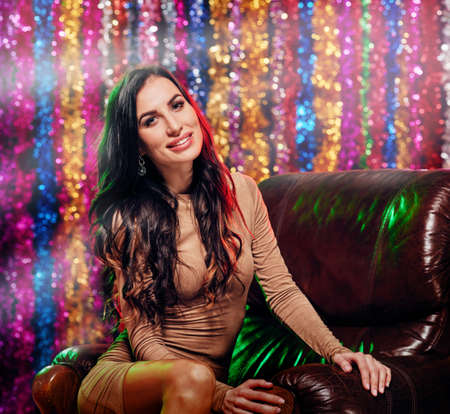 Pretty female clubberの写真素材