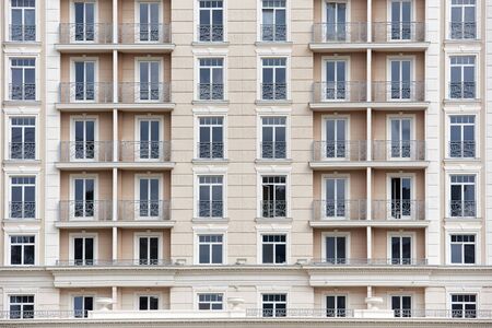 Facade of business centerの写真素材