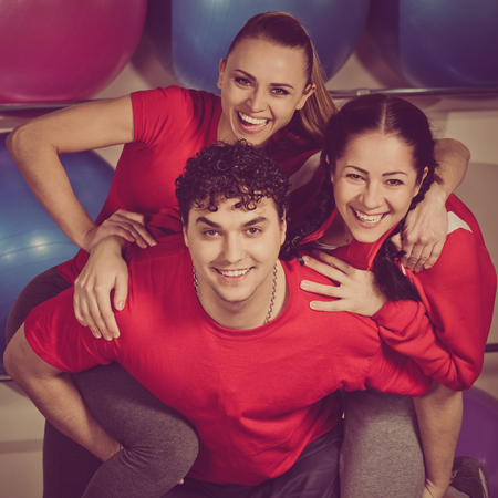 Team of fitness trainersの写真素材